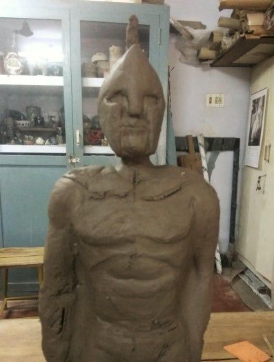 希腊战士陶土雕塑制作全流程指南-第20张图片-趣作屋