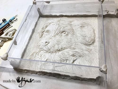 混凝土宠物纪念牌DIY教程-永恒纪念品制作指南-第8张图片-趣作屋