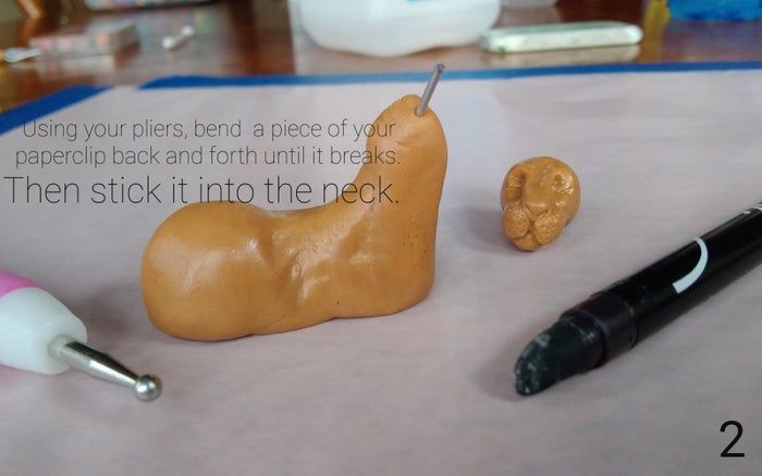 软陶手工制作狮子与羔羊雕塑教程-第4张图片-趣作屋