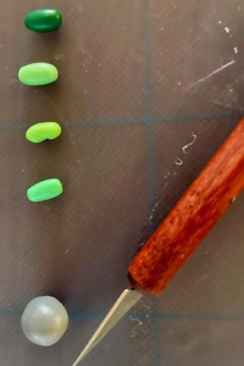 新手入门垂坠耳环制作教程-聚合物黏土手作指南-第3张图片-趣作屋