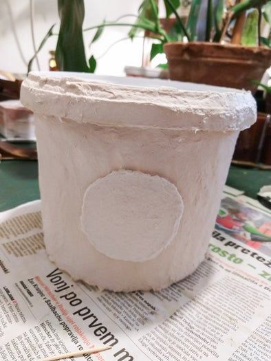 波西米亚风悬挂花盆改造教程-旧塑料花盆变身艺术品-第4张图片-趣作屋