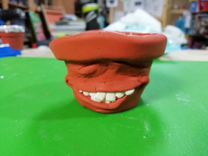 软陶笑脸花盆DIY教程：个性化小型植物花盆制作方法-第14张图片-趣作屋