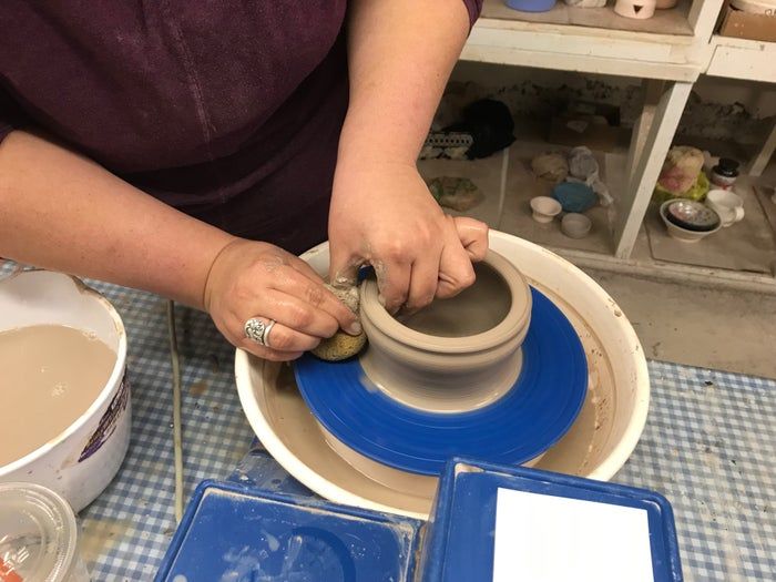 电动陶轮制作小型陶碗全流程教程-第23张图片-趣作屋