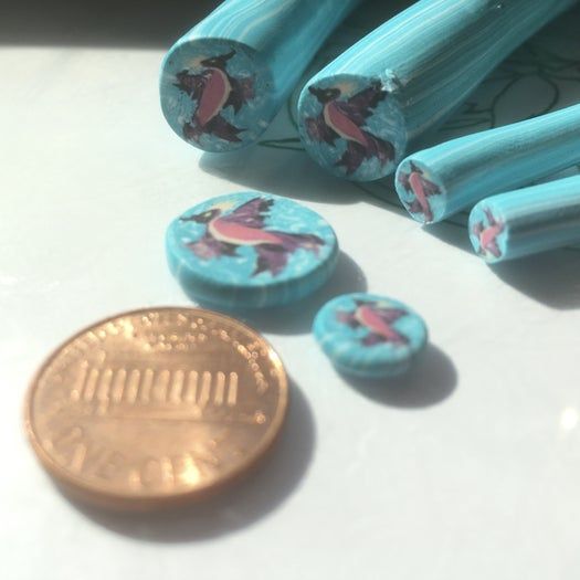 Fimo黏土微型装饰品制作教程-凤凰耳环DIY全过程-第1张图片-趣作屋