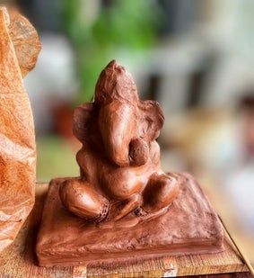 环保黏土自制象头神雕塑教程-第12张图片-趣作屋