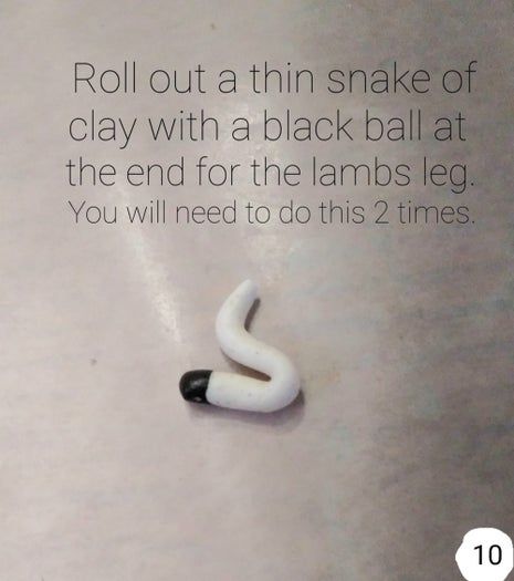 软陶手工制作狮子与羔羊雕塑教程-第11张图片-趣作屋