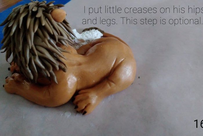 软陶手工制作狮子与羔羊雕塑教程-第17张图片-趣作屋