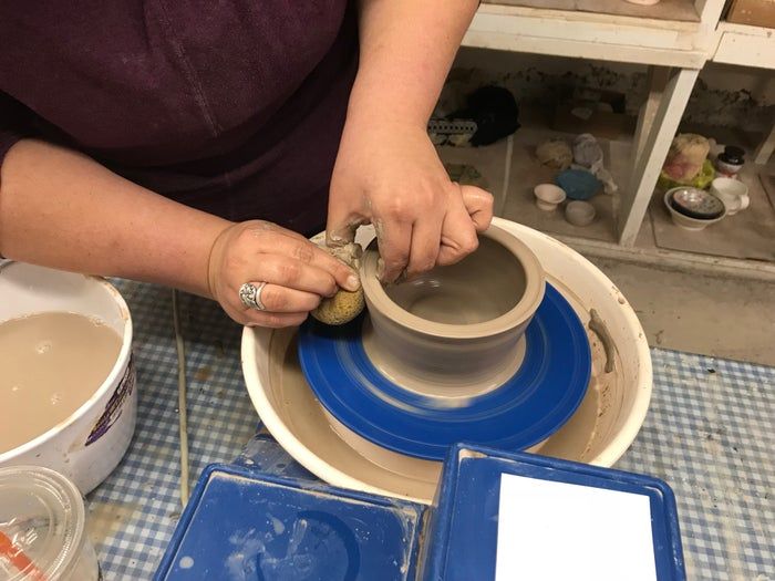 电动陶轮制作小型陶碗全流程教程-第24张图片-趣作屋