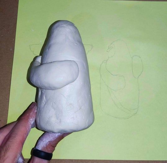 塞尔达传说海利亚女神像烛台手工制作教程-第10张图片-趣作屋