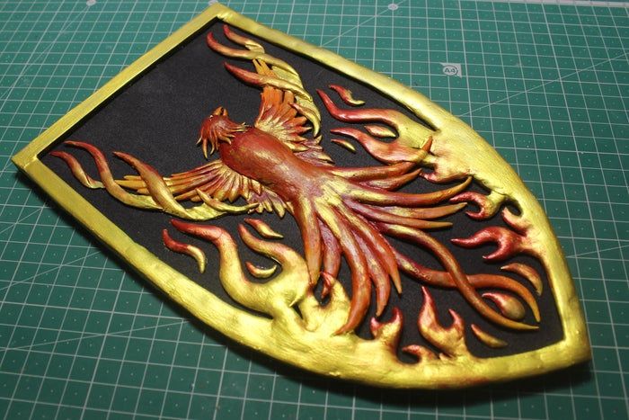 立体凤凰墙雕手工制作教程-低成本家庭DIY装饰品-第40张图片-趣作屋