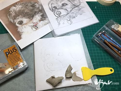 混凝土宠物纪念牌DIY教程-永恒纪念品制作指南-第5张图片-趣作屋