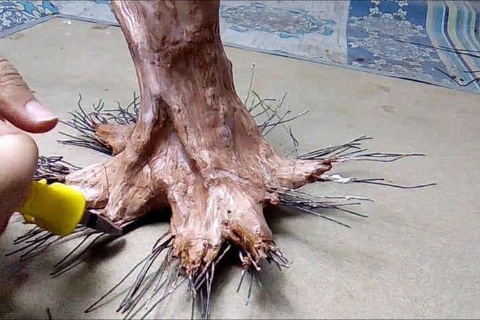 自制树枝装饰品教程-家庭DIY铁丝造型摆件制作-第9张图片-趣作屋