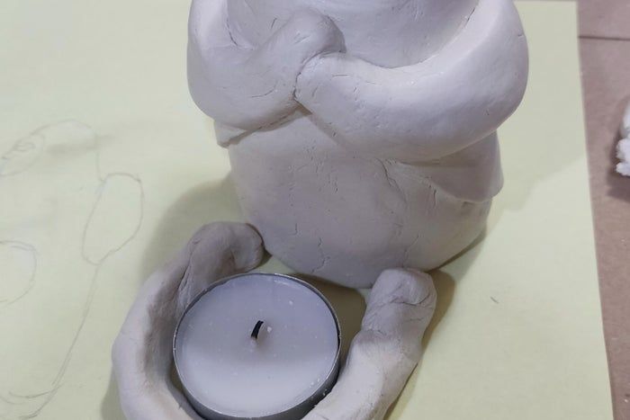 塞尔达传说海利亚女神像烛台手工制作教程-第15张图片-趣作屋