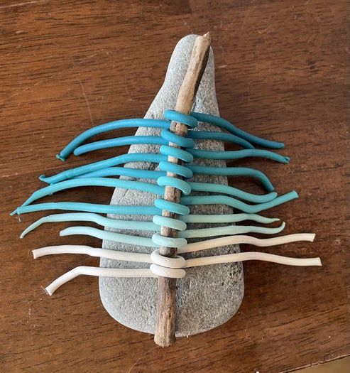 日式篮石装饰手作教程：聚合物粘土制作方法与创意设计-第13张图片-趣作屋