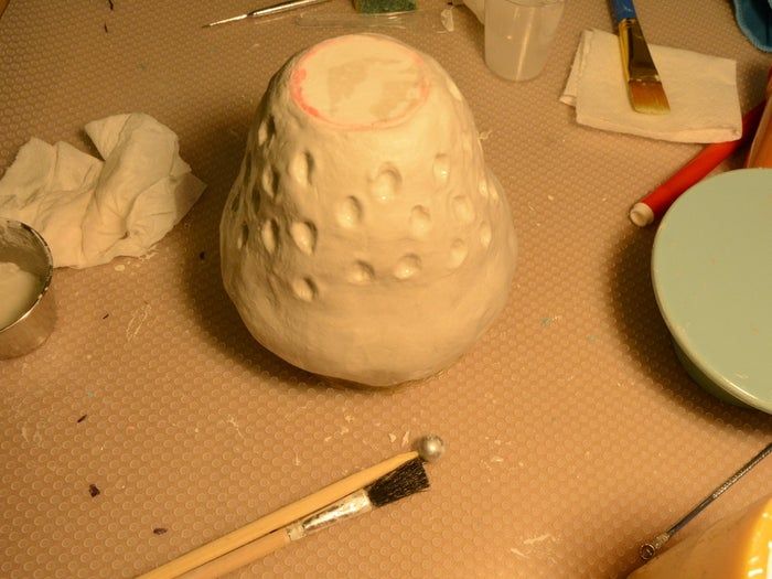 草莓造型花盆手工制作教程:风干黏土DIY创意容器-第22张图片-趣作屋 草莓造型花盆手工制作教程:风干黏土DIY创意容器-第22张图片-趣作屋