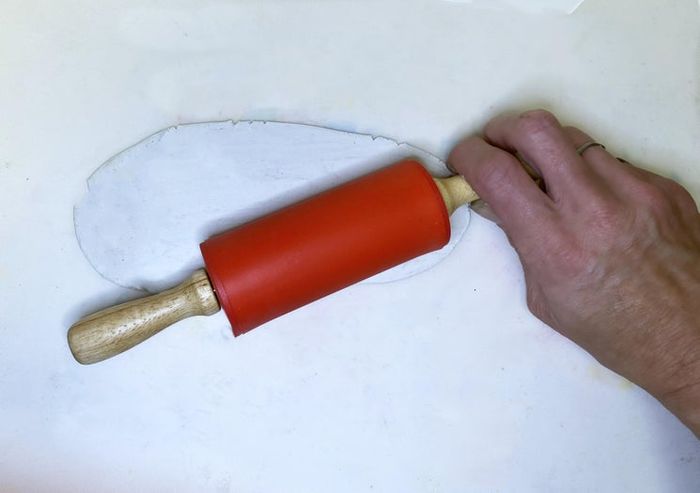 自制剪贴装饰聚合物粘土花环教程-第4张图片-趣作屋