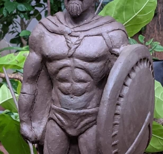 希腊战士陶土雕塑制作全流程指南-第18张图片-趣作屋