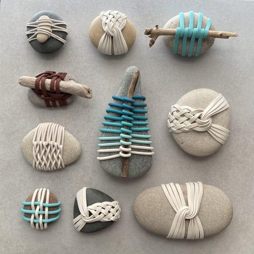 日式篮石装饰手作教程：聚合物粘土制作方法与创意设计-第17张图片-趣作屋