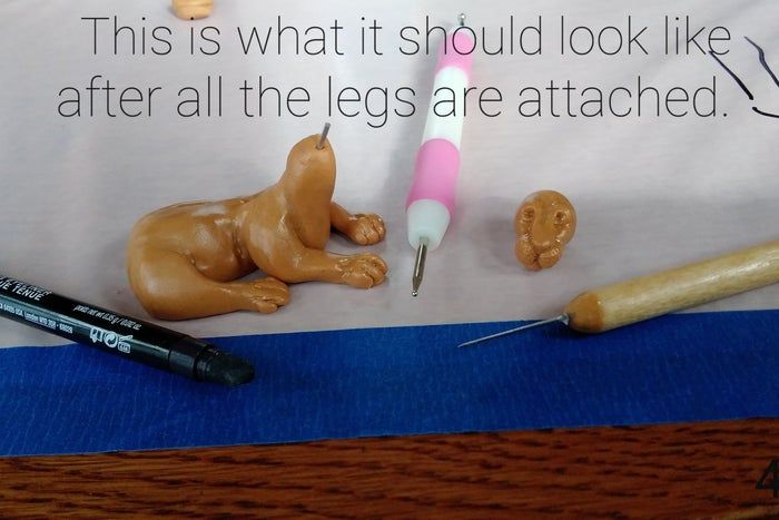 软陶手工制作狮子与羔羊雕塑教程-第6张图片-趣作屋