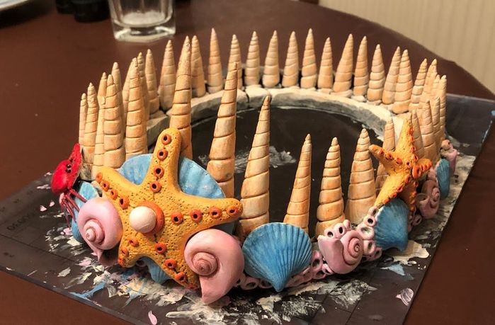 手工制作美人鱼皇冠教程：软陶造型技巧与步骤-第32张图片-趣作屋