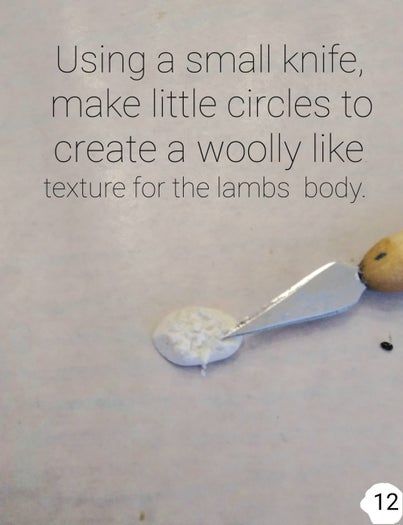 软陶手工制作狮子与羔羊雕塑教程-第14张图片-趣作屋