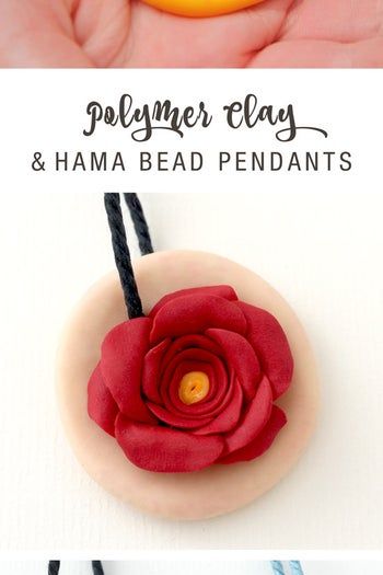 亲子手工DIY：软陶拼豆吊坠制作教程-第8张图片-趣作屋