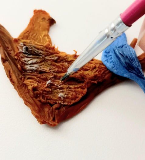 靛蓝雀鸟巢项链手工制作教程-第21张图片-趣作屋