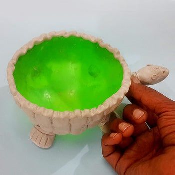 低成本旧物改造幸运龟手工艺品DIY教程-第5张图片-趣作屋