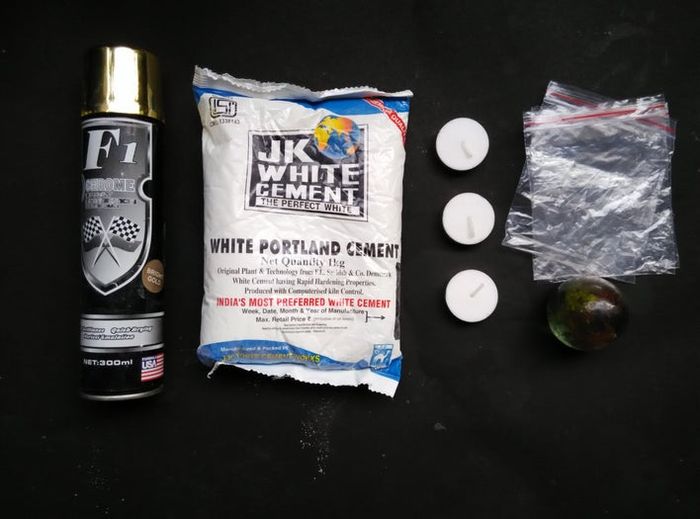 低成本自制白水泥褶皱烛台教程-第2张图片-趣作屋