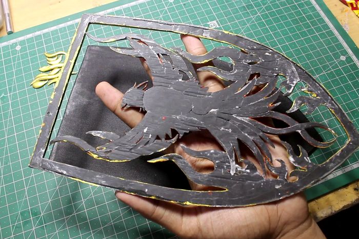 立体凤凰墙雕手工制作教程-低成本家庭DIY装饰品-第35张图片-趣作屋