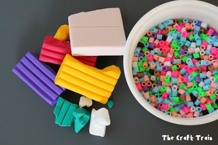 亲子手工DIY：软陶拼豆吊坠制作教程-第2张图片-趣作屋