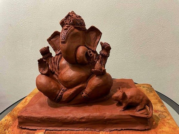 环保黏土自制象头神雕塑教程-第17张图片-趣作屋