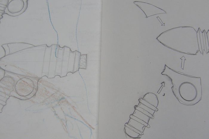 自制蜡模射线枪教程：石膏模具与高温烧制全流程-第4张图片-趣作屋