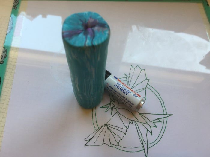 Fimo黏土微型装饰品制作教程-凤凰耳环DIY全过程-第9张图片-趣作屋