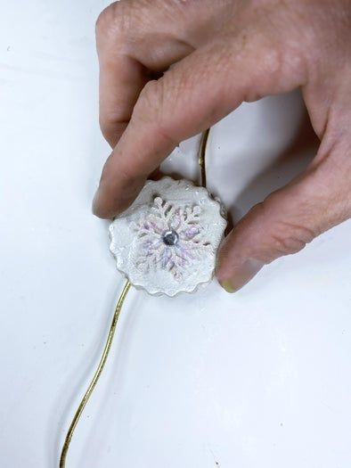 自制剪贴装饰聚合物粘土花环教程-第13张图片-趣作屋