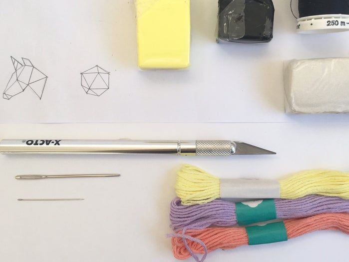 低成本软陶多边形项链DIY教程-第2张图片-趣作屋