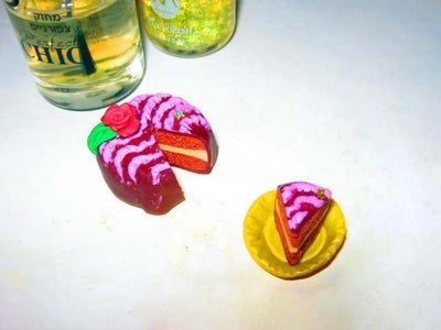 软陶蛋糕挂件制作教程：创意手工DIY指南-第17张图片-趣作屋