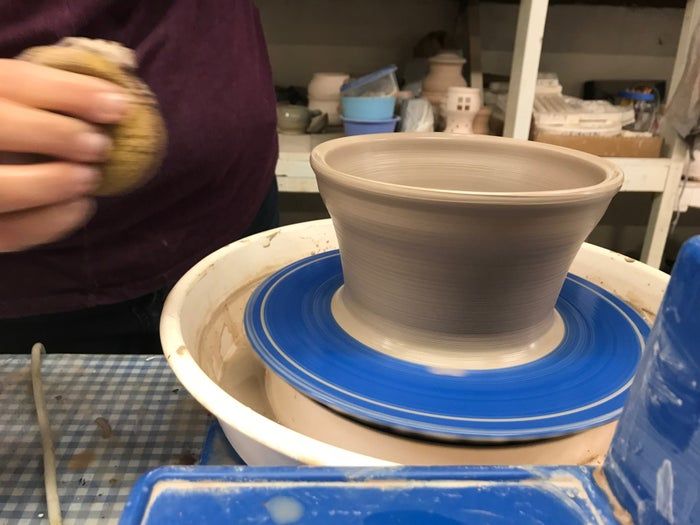 电动陶轮制作小型陶碗全流程教程-第26张图片-趣作屋