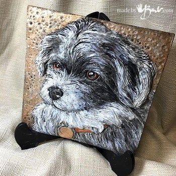 混凝土宠物纪念牌DIY教程-永恒纪念品制作指南-第2张图片-趣作屋