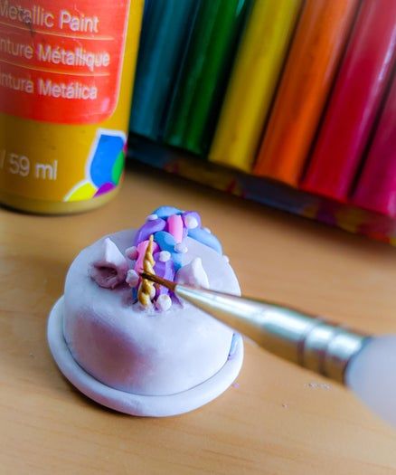 彩虹黏土蛋糕DIY教程-手工制作迷你创意摆件-第22张图片-趣作屋 彩虹黏土蛋糕DIY教程-手工制作迷你创意摆件-第22张图片-趣作屋