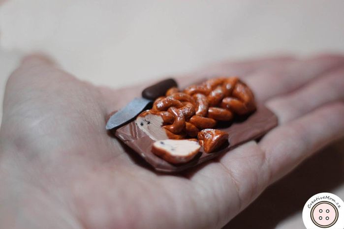 聚合物粘土微缩圣诞面包制作教程——DIY捷克传统Vánočka-第4张图片-趣作屋