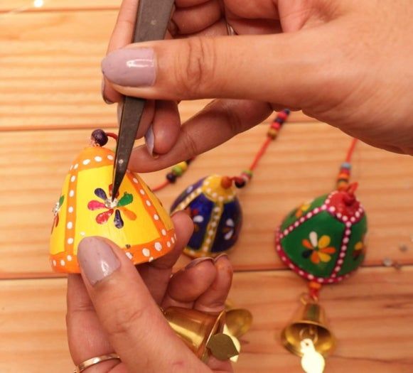 低成本自制拉贾斯坦风格壁饰教程-废弃材料DIY-第34张图片-趣作屋