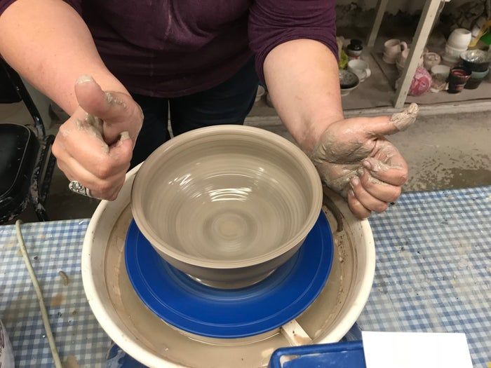 电动陶轮制作小型陶碗全流程教程-第32张图片-趣作屋