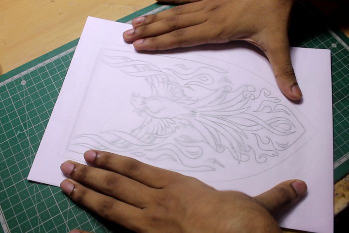 立体凤凰墙雕手工制作教程-低成本家庭DIY装饰品-第13张图片-趣作屋