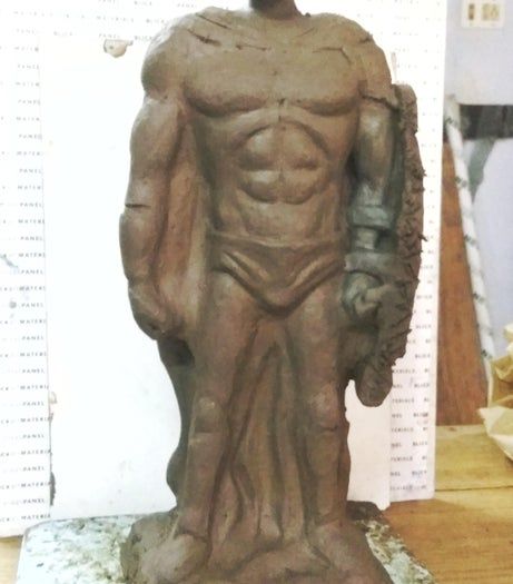 希腊战士陶土雕塑制作全流程指南-第23张图片-趣作屋