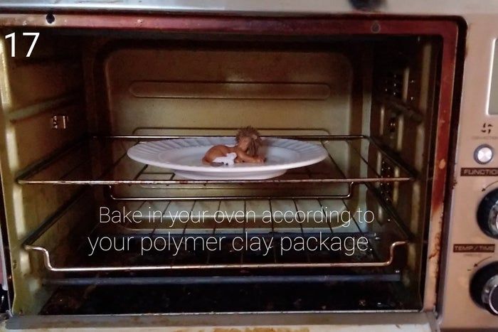 软陶手工制作狮子与羔羊雕塑教程-第18张图片-趣作屋