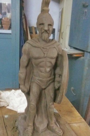 希腊战士陶土雕塑制作全流程指南-第39张图片-趣作屋