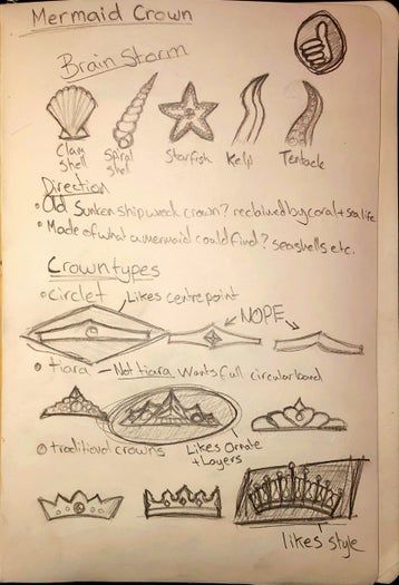 手工制作美人鱼皇冠教程：软陶造型技巧与步骤-第3张图片-趣作屋