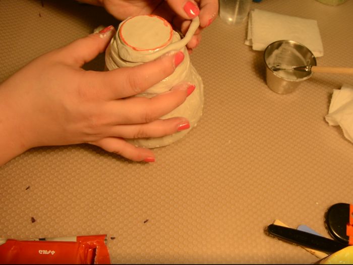 草莓造型花盆手工制作教程:风干黏土DIY创意容器-第15张图片-趣作屋 草莓造型花盆手工制作教程:风干黏土DIY创意容器-第15张图片-趣作屋