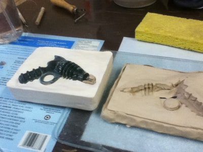 自制蜡模射线枪教程：石膏模具与高温烧制全流程-第12张图片-趣作屋